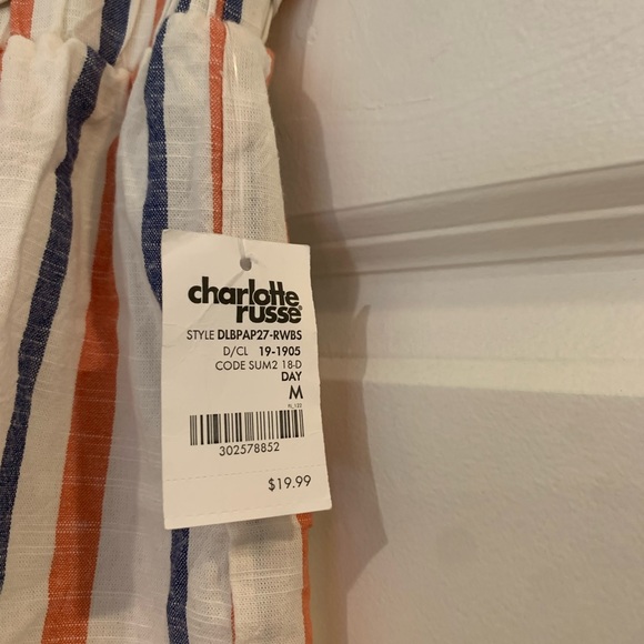 Charlotte Russe Striped Shorts - Picture 2 of 3